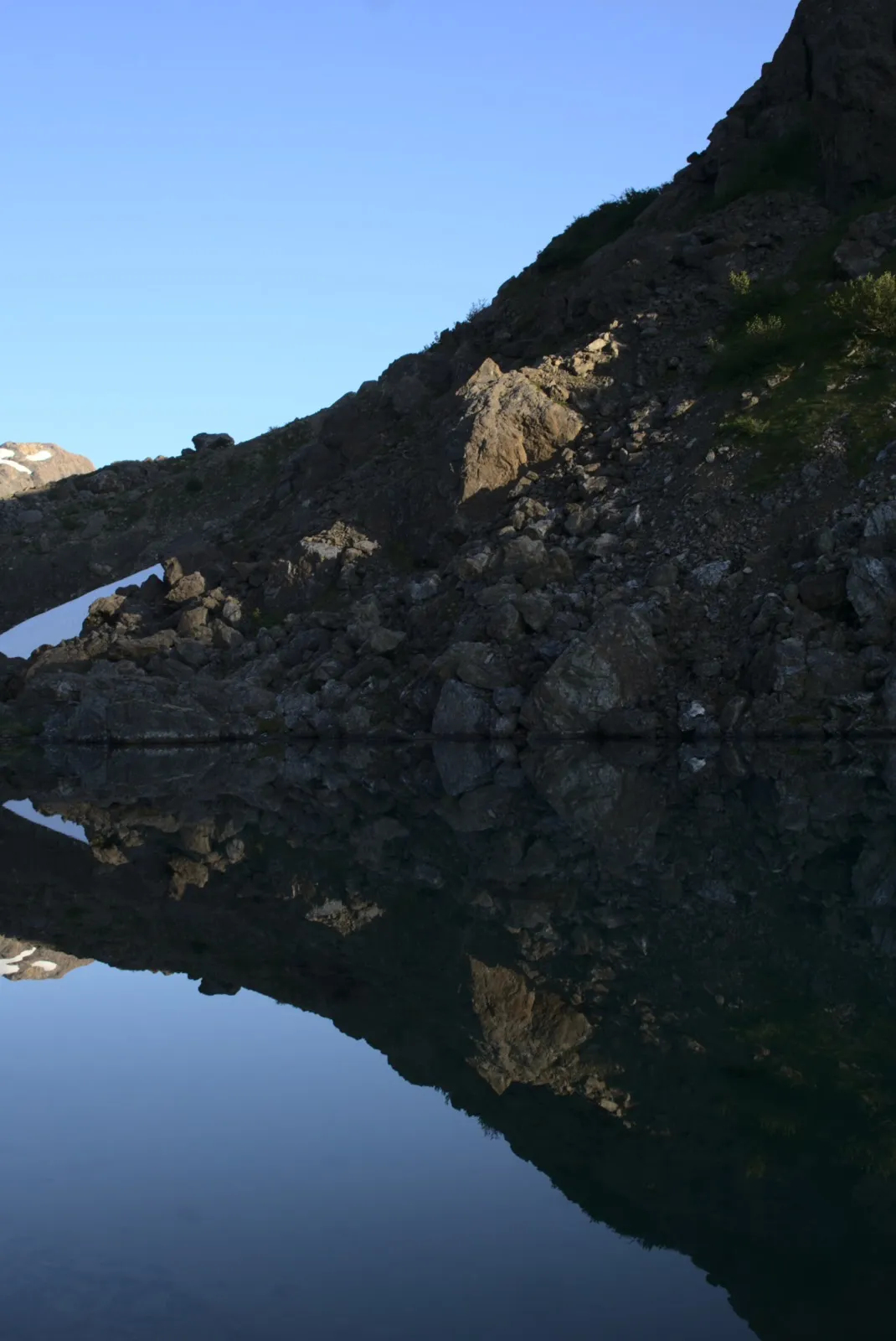 reflection on pond